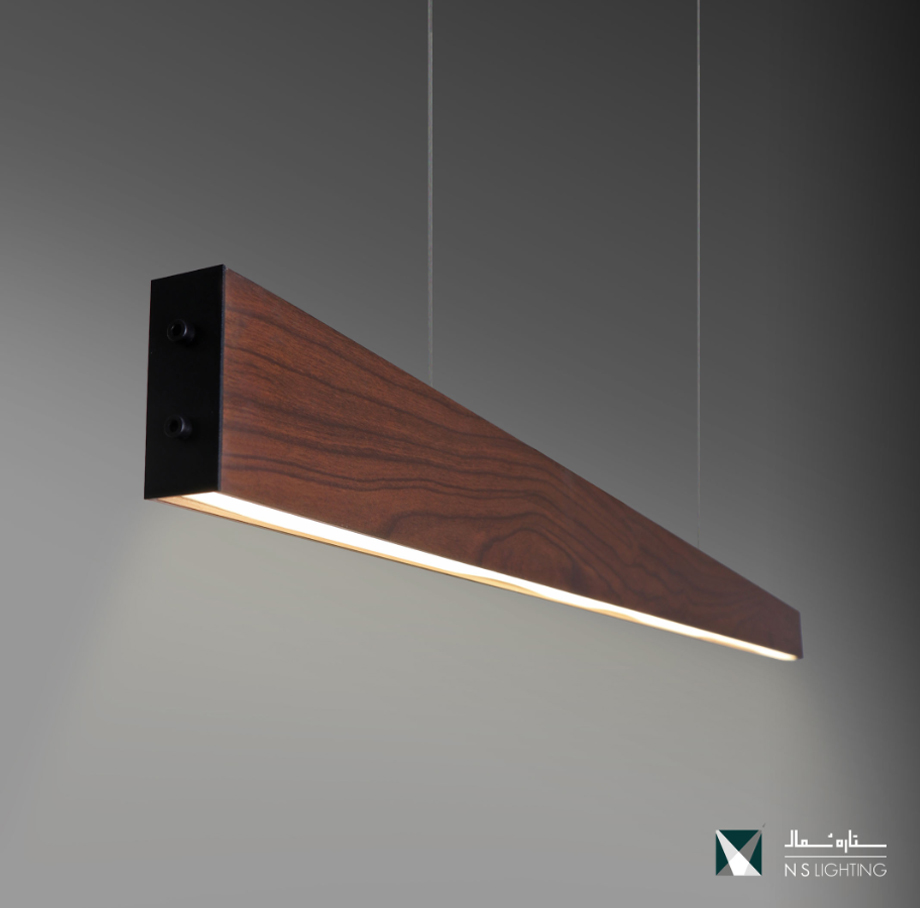 چراغ آویز Wood liner