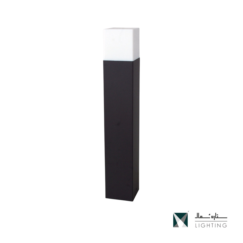 چراغ ایستاده مکعبی  مستطیل شیشه ای SL35/WH